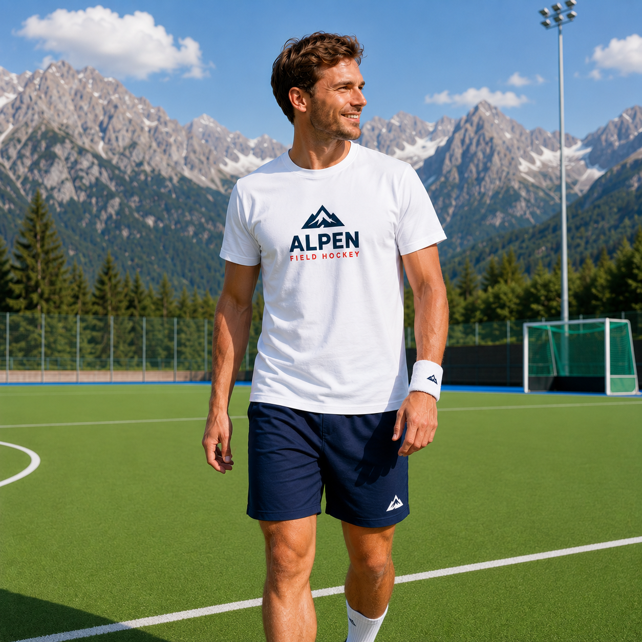 ALPEN - Unisex T-Shirt Weiß