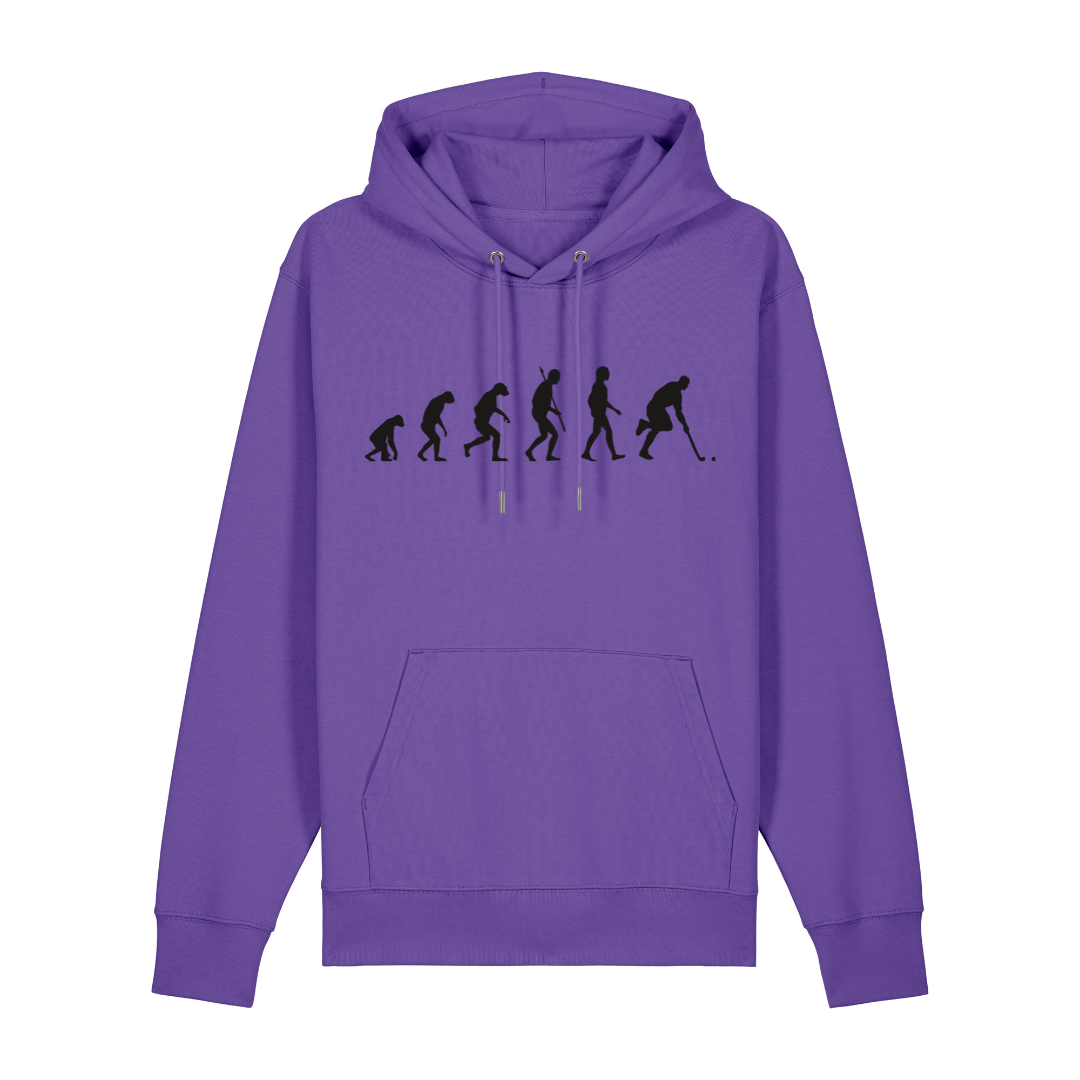 OurEvolution Hoodie Purple Love mit Schwarzer Schrift