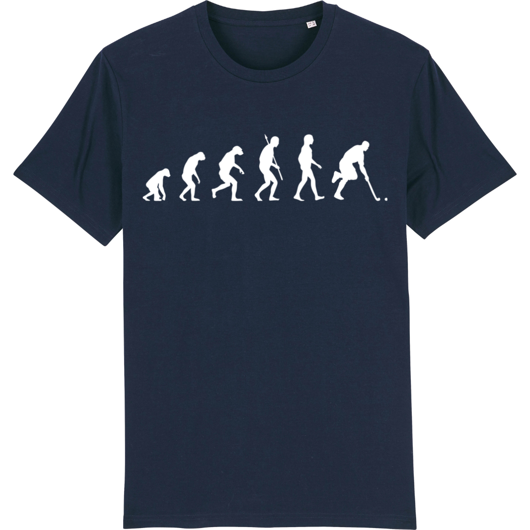 OurEvolution Shirt Marine mit weißer Schrift