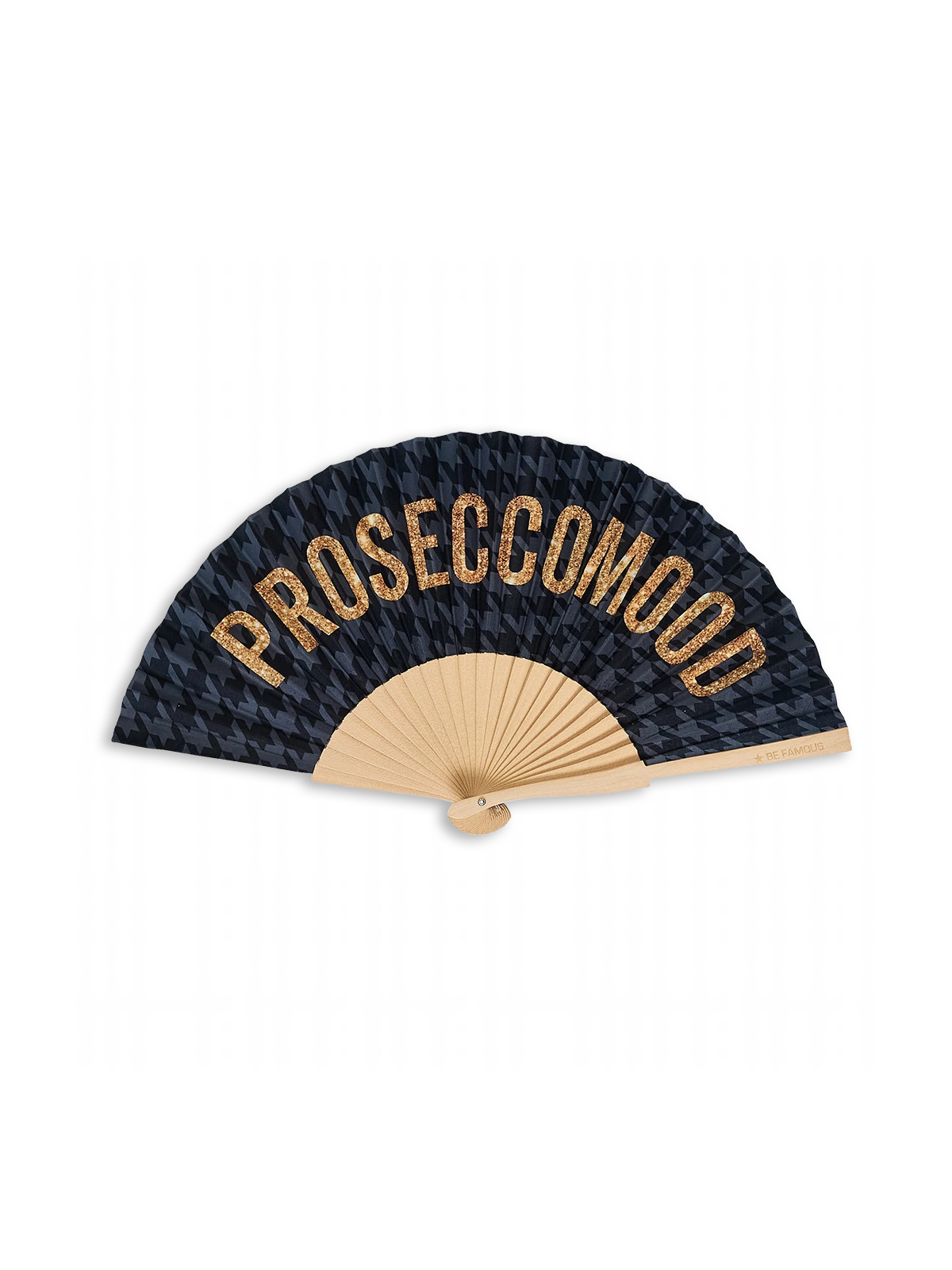 BeFamous - Handfächer inclusive Handykette PROSECCO MOOD