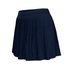 Indian - Women fine pleated skirt Navy