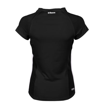 THC - Tennis Shirt Damen Schwarz&Weiß