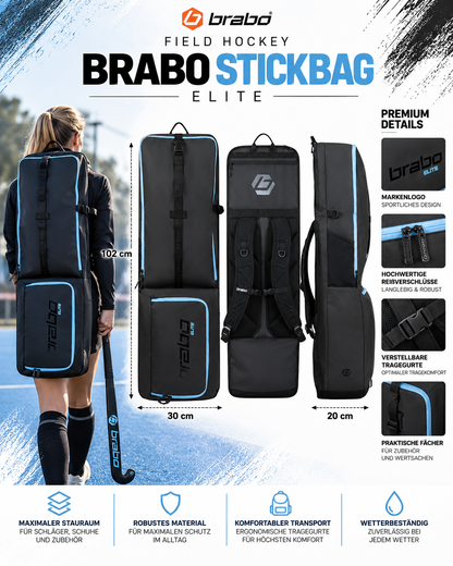 Brabo - Stickbag Elite Schwarz