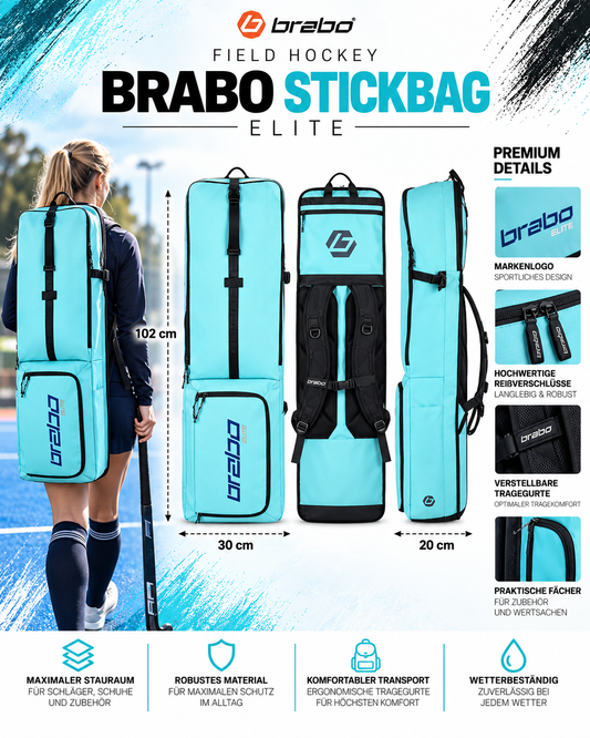 Brabo - Stickbag Elite Hellblau