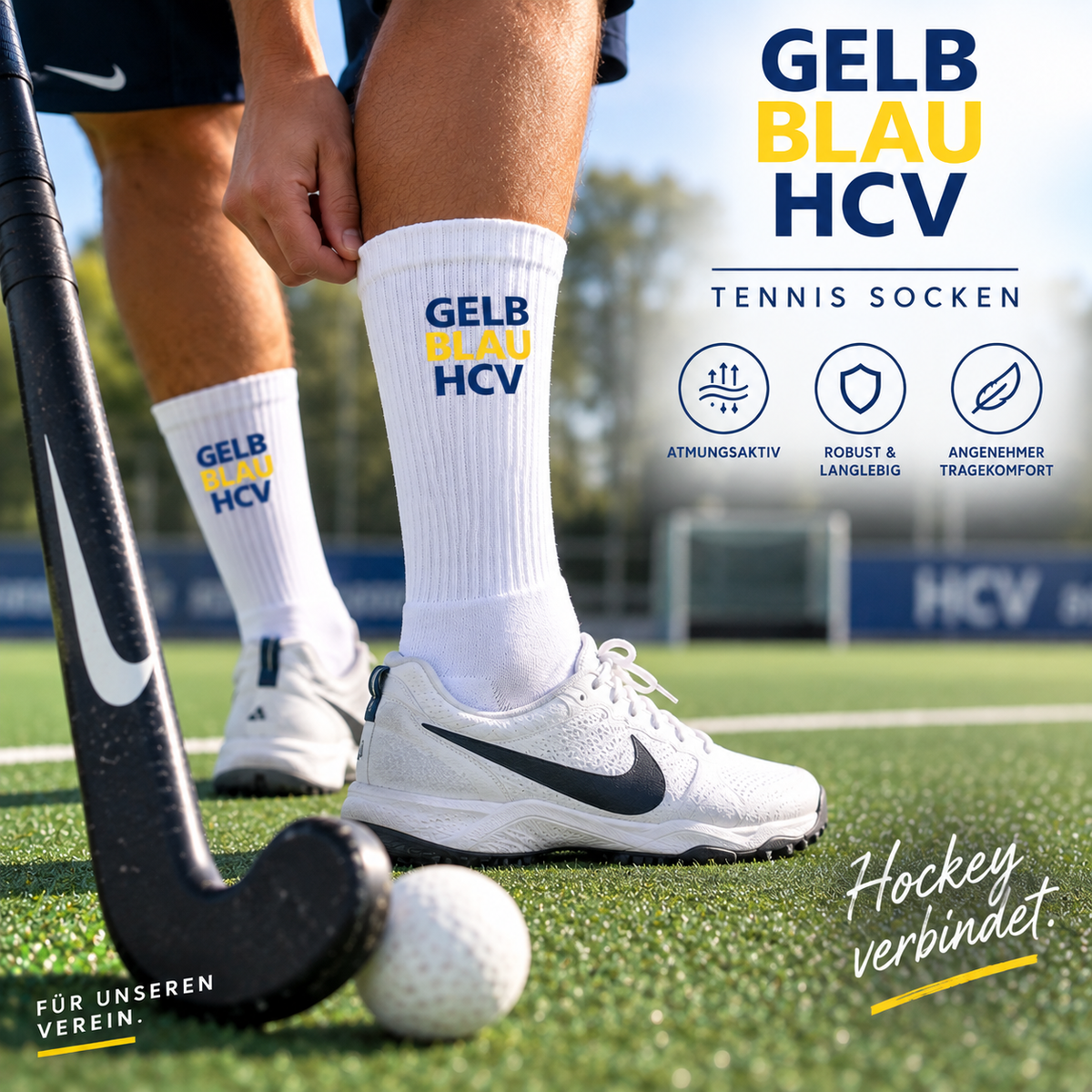 HCV - Tennis Socken Gelb/ Blau
