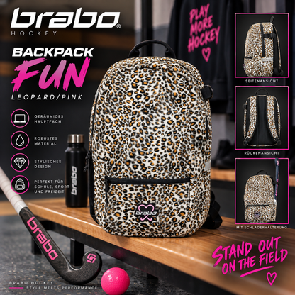 Brabo - Backpack FUN Leopard/Pink