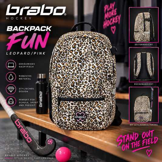 Brabo - Backpack FUN Leopard/Pink
