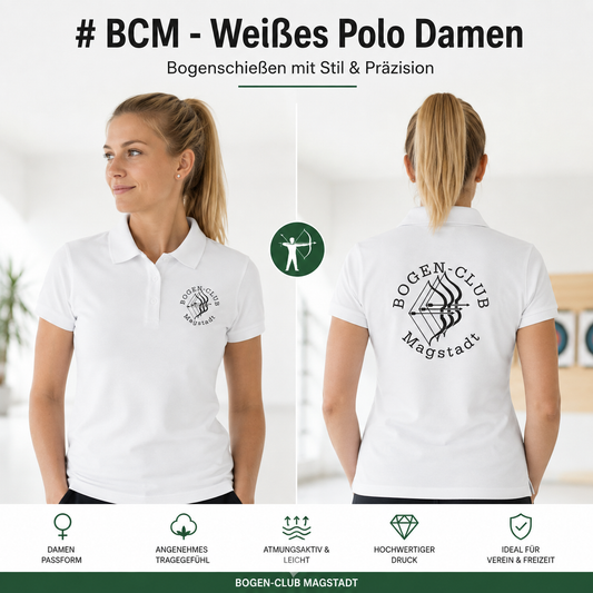 BCM - Weißes Polo Damen