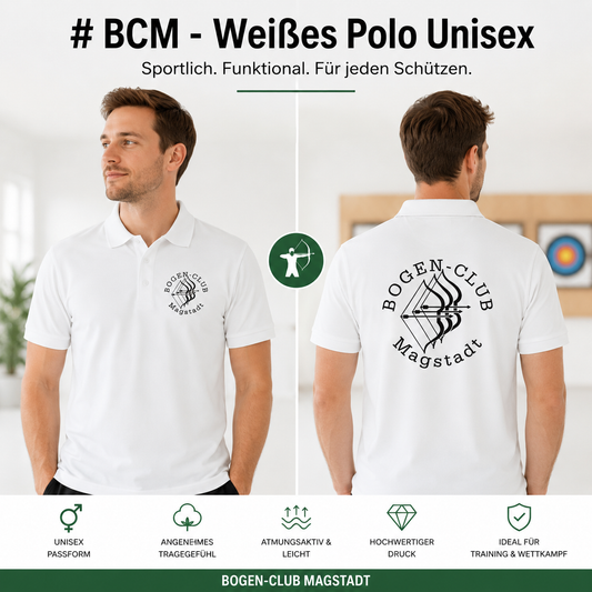 BCM - Weißes Polo Unsiex