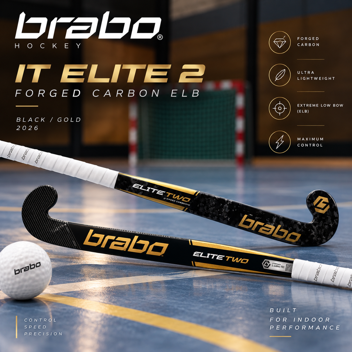 Brabo - IT Elite 2 Forged Carbon ELB Bk/Gd 2026