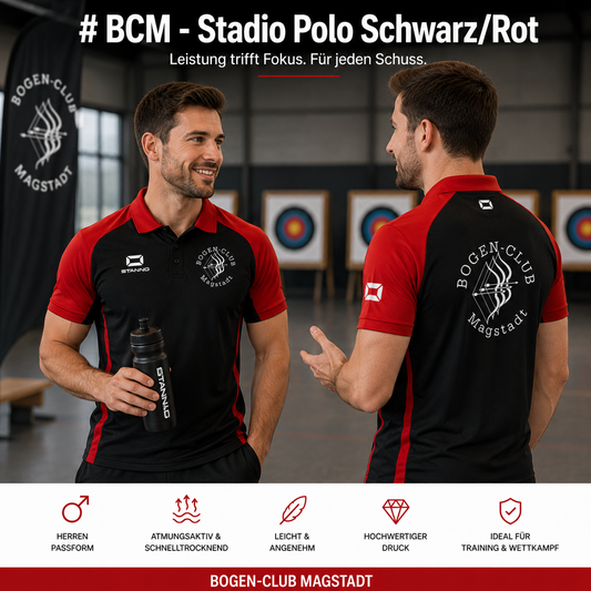 BCM - Stadio Polo Schwarz/ Rot