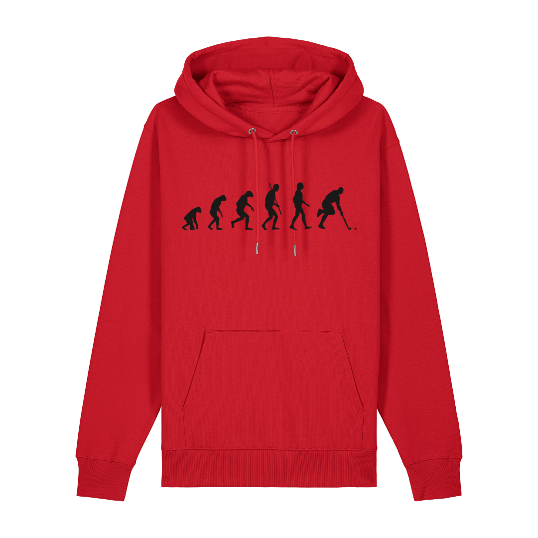 OurEvolution Hoodie Rot  mit Schwarzer Schrift