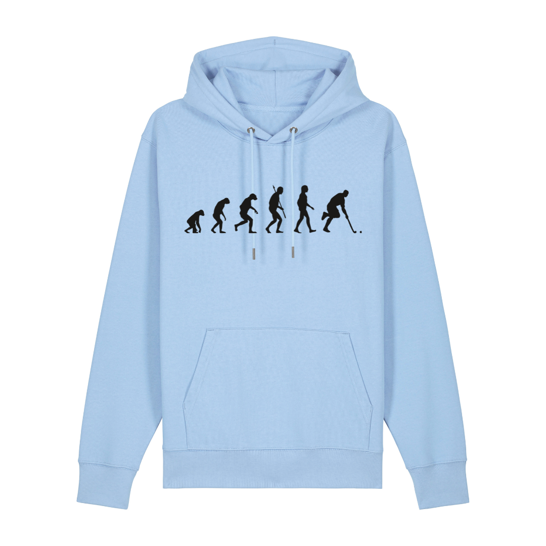OurEvolution Hoodie Blue Ice  mit Schwarzer Schrift