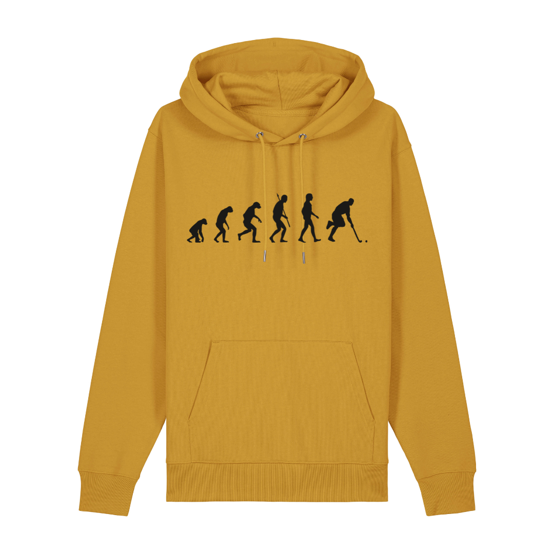 OurEvolution Hoodie Ochre  mit Schwarzer Schrift