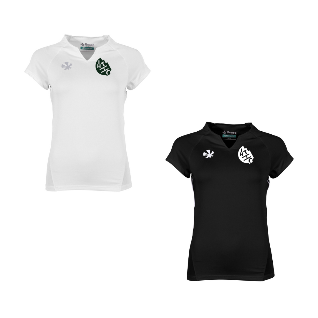 THC - Tennis Shirt Damen Schwarz&Weiß