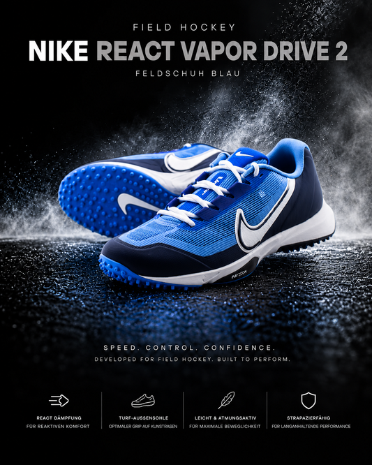 Nike - React Vapor Drive 2 Feldschuh Blau