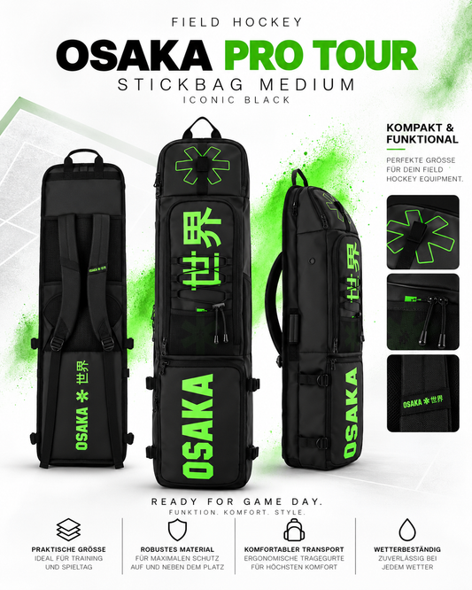 OSAKA - PRO TOUR STICKBAG MEDIUM Iconic Black