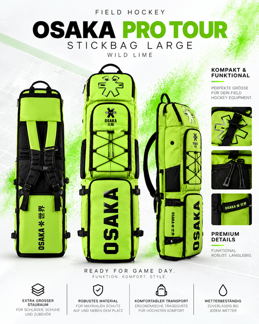 OSAKA - PRO TOUR STICKBAG LARGE - WILD LIME