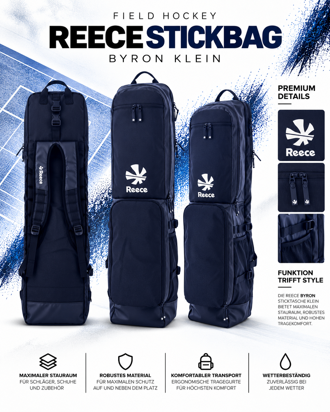 Reece - Byron Sticktasche Klein Marine