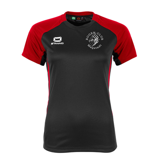 BCM - Stadio T-Shirt Damen Schwarz/ Rot