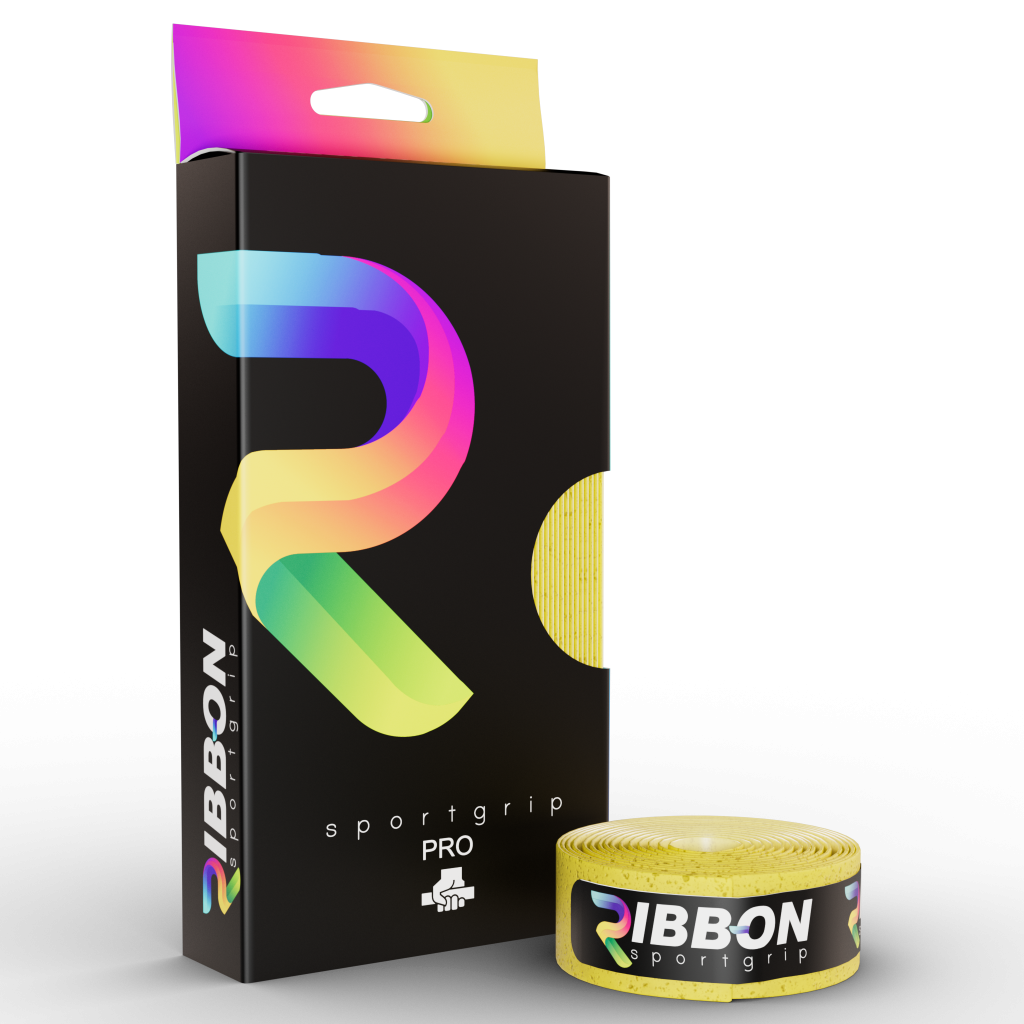 Ribbon CORK Grip Yellow