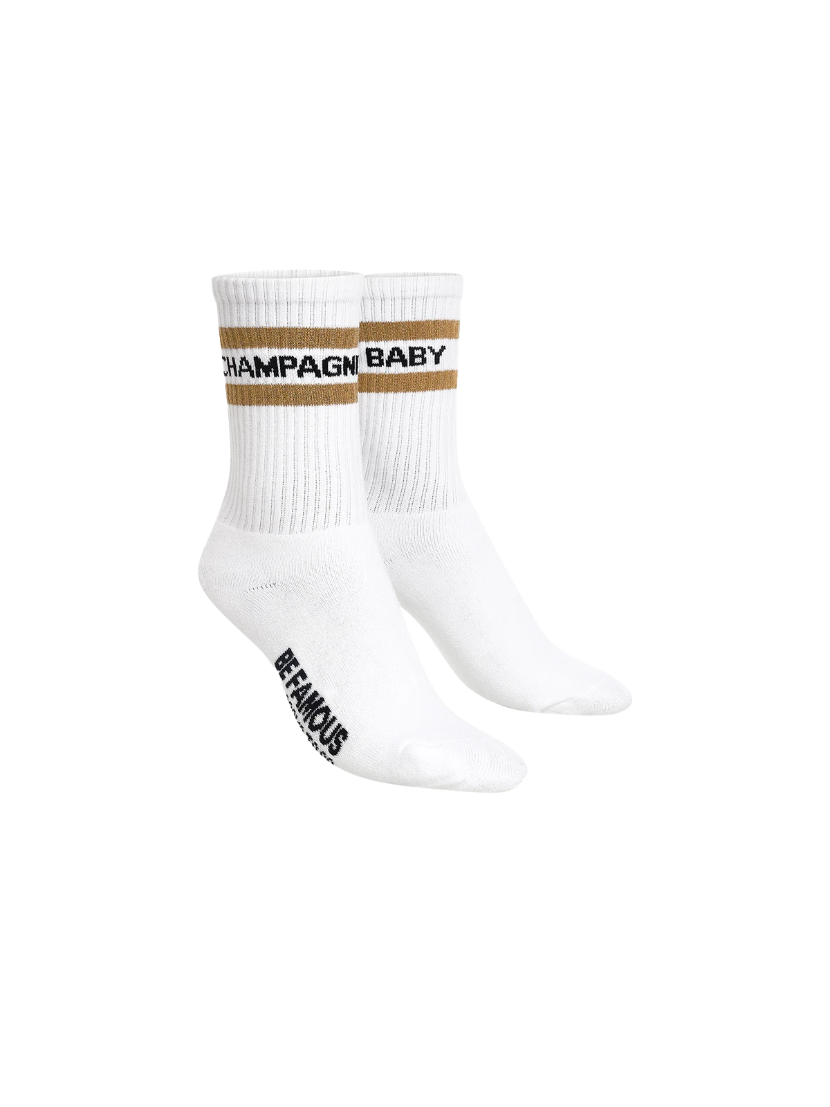 BeFamous - Socks to go Statement Socken CHAMPAGNE BABY