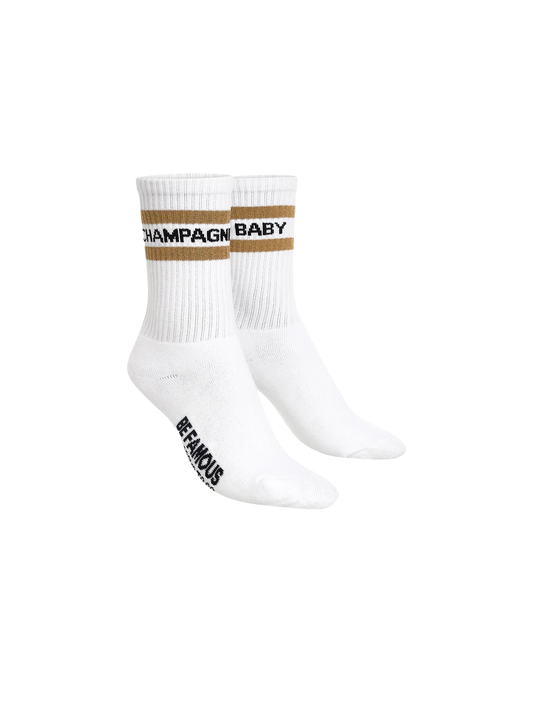 BeFamous - Socks to go Statement Socken CHAMPAGNE BABY
