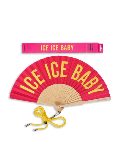 BeFamous - Handfächer inclusive Handykette ICE ICE BABY