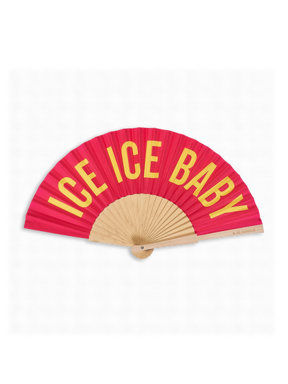 BeFamous - Handfächer inclusive Handykette ICE ICE BABY