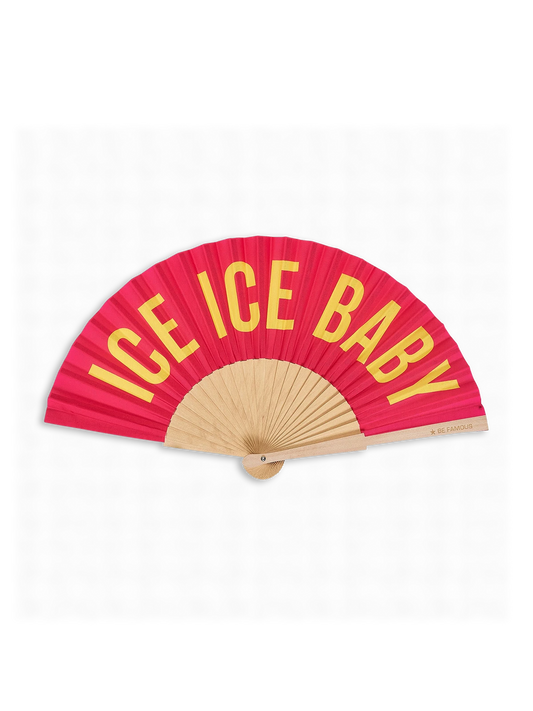 BeFamous - Handfächer inclusive Handykette ICE ICE BABY