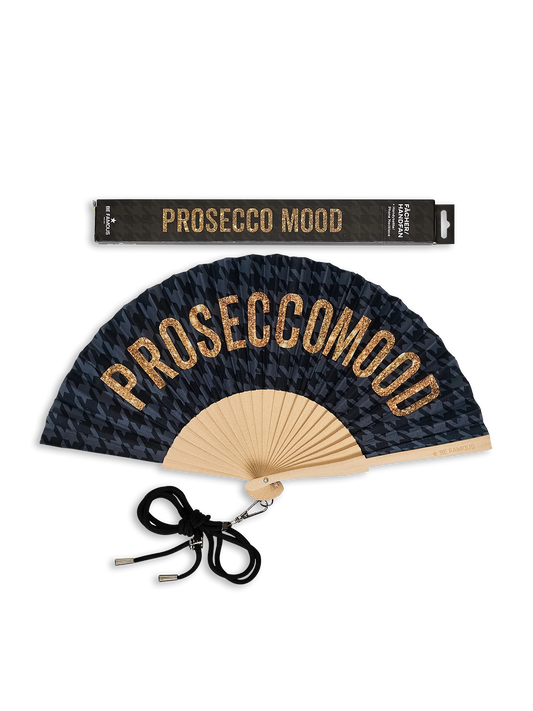 BeFamous - Handfächer inclusive Handykette PROSECCO MOOD