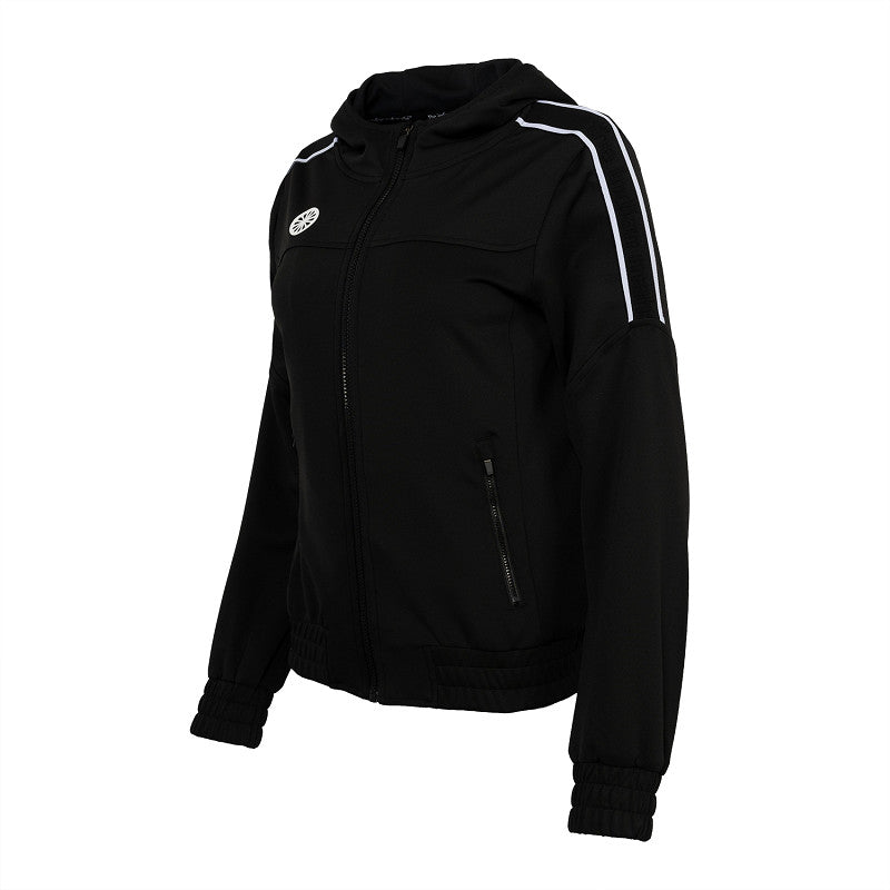 Indian - Jaipur women performance hooded jacket Black