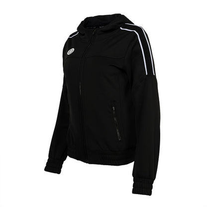 Indian - Jaipur women performance hooded jacket Black