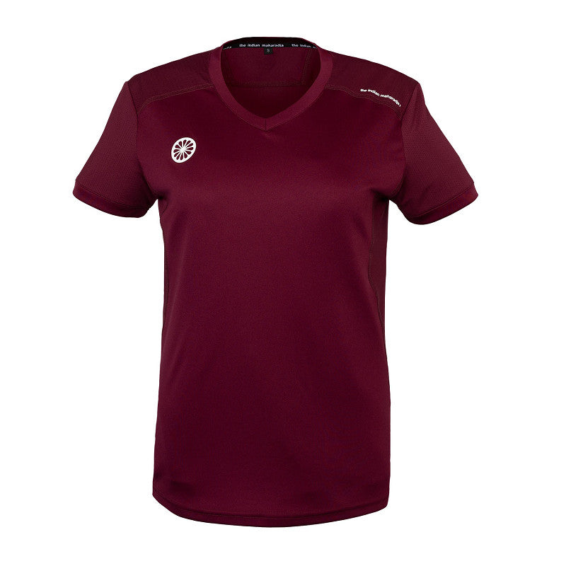 Indian - Jaipur women performance tee Bordeaux